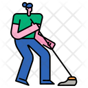 Cleaning Worker Icon