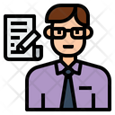 Iclerk Clerk Profession Icon