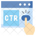 Click Through Rate  Icon