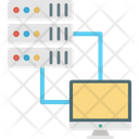 Client Server Internet Sharing Monitor Icon
