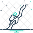 Climb Clamber Up Upswing Icon