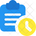Clipboard Time Clipboard Deadline File Deadline Icon
