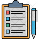 Clipboard With Pen Clipboard Checklist Icon