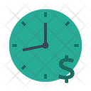 Clock Dollar Time Icon