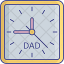 Clock Family Time Fathers Day Icon