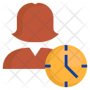 Clock Time User Icon