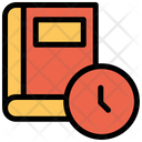 Clock Book Planning Icon
