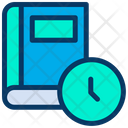 Clock Book Planning Icon