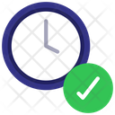Clock Check Timer Check Time Done Icon