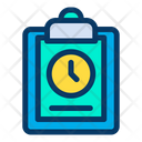 Clock Clipboard Icon