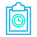 Clock Clipboard Icon