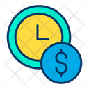 Clock Dollar Icon