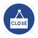 Close Shop Closed Sign Hanging Sign Icon