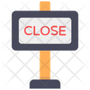 Closed Board Shop Board Signboard Icon
