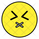 Closed Mouth Emoji Emoticon Emotion Icon