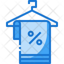 Clothe Discount Clothing Hanger Towel Icon