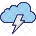 Cloud Lightning Rain Storm Icon