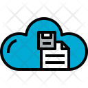 Cloud Document Save Icon
