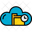 Cloud Folder Time Icon