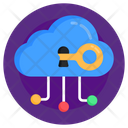 Cloud Key Storage Access Cloud Access Icon