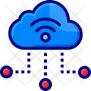 Cloud Base Iot system Icon
