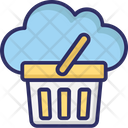 Cloud Basket Cloud Computing Shopping Icon