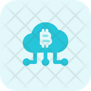 Cloud Bitcoin Network Icon