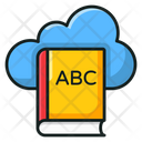 Digital Library Cloud Learning Elearning Icon