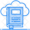Cloud Book Cloud Library Cloud Computing Icon