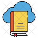 Cloud Book Cloud Education Cloud Library Icon