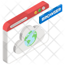 Cloud Browser Icon