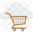 Cloud Cart Cloud Trolley Shopping Trolley Icon