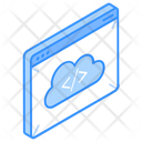 Cloud Coding Cloud Programming Storage Code Icon