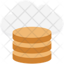 Cloud Coins Cloud Computing Coins Stack Icon
