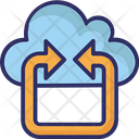 Cloud Back Arrow Cloud Computing Icon