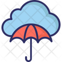 Cloud Computing Cloud Network Umbrella Icon