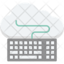 Cloud Computing Cloud Data Keyboard Icon