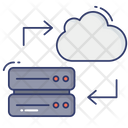 Cloud Computing Cloud Share Server Transfer Icon