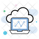 Cloud Computing Service Cloud Data Analysis Trend Analysis Icon