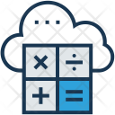 Cloud Computing Calculation Icon