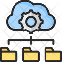 Cloud Storage Cloud Server Data Management Icon