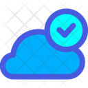 Cloud Connected Checked Cloud Approved Cloud Icon