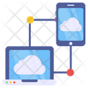 Cloud Wifi Cloud Hosting Cloud Connected Devices Icon