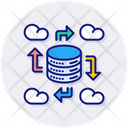 Cloud Data Cloud Infrastructure Icon
