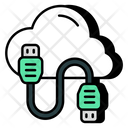 Cloud Data Cable  Icon