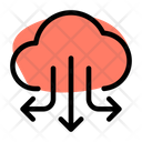 Cloud Data Download Two Icon