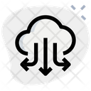 Cloud Data Download Two Icon
