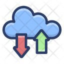 Cloud Data Hosting Icon