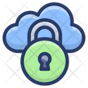 Cloud Data Lock Icon