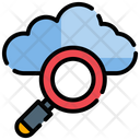 Cloud Data Search Icon